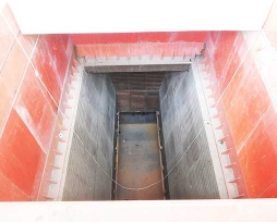 侧吹炉铜水套现场装置照片