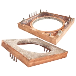 闪速吹炼炉上升烟路孔座用堆焊耐磨、耐热合金铜水套