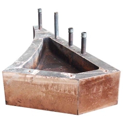 镍闪速炉烟路顶水套梁铜水套