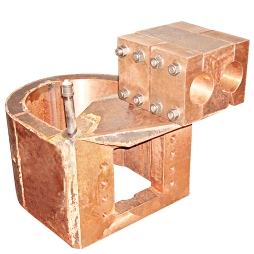 Steelmaking furnace holder copper water jacket